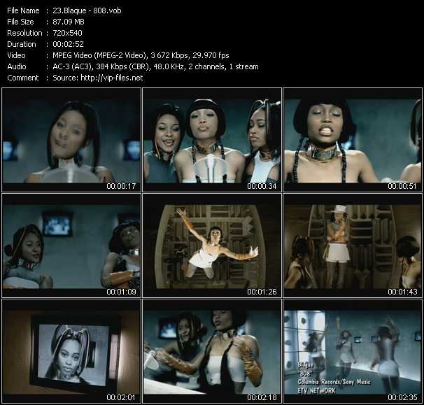 Blaque video ”808” from dvd ”ETV Network Vital Hitz 2021 June 1999”