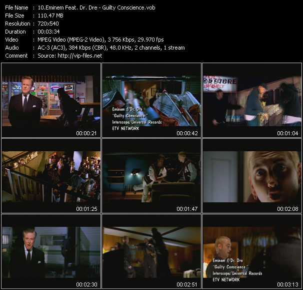 Eminem Feat. Dr. Dre video ”Guilty Conscience” from dvd ”ETV Network Vital Hitz 2023 August 1999”