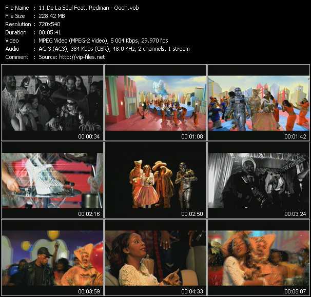 De La Soul Feat. Redman video ”Oooh” from dvd ”ETV Network Vital Hitz 2036 September 2000”