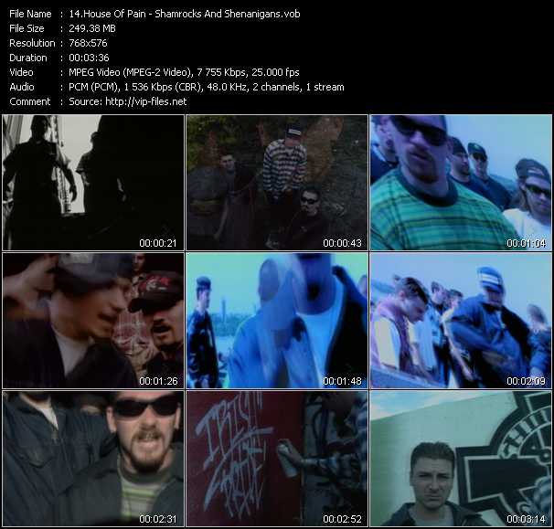 House Of Pain video ”Shamrocks And Shenanigans” from dvd ”MixMash 90s Classics Pop Vol.18”