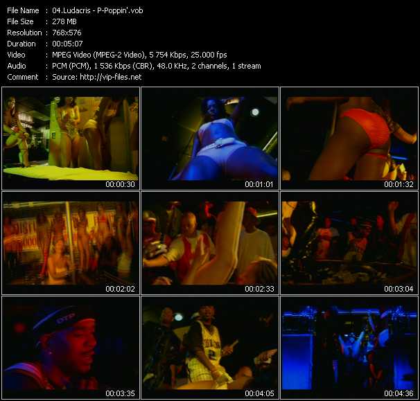 Ludacris video ”P-Poppin'” from dvd ”Maxim Hot Clips Vol.2”