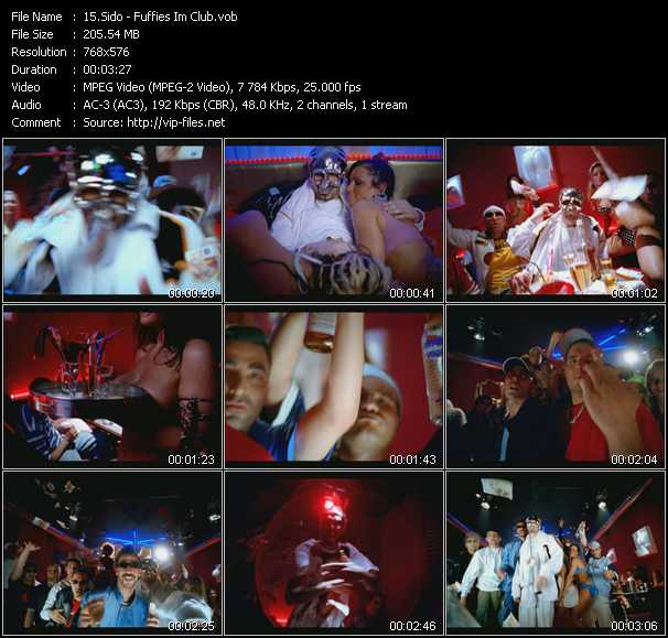 Sido video ”Fuffies Im Club” from dvd ”Maxim Hot Clips Vol.4”