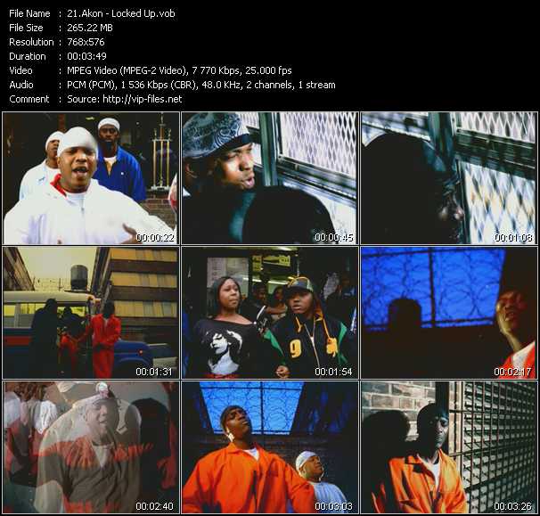 Akon Feat. Styles P video ”Locked Up” from dvd ”MixMash Dance February 2005”