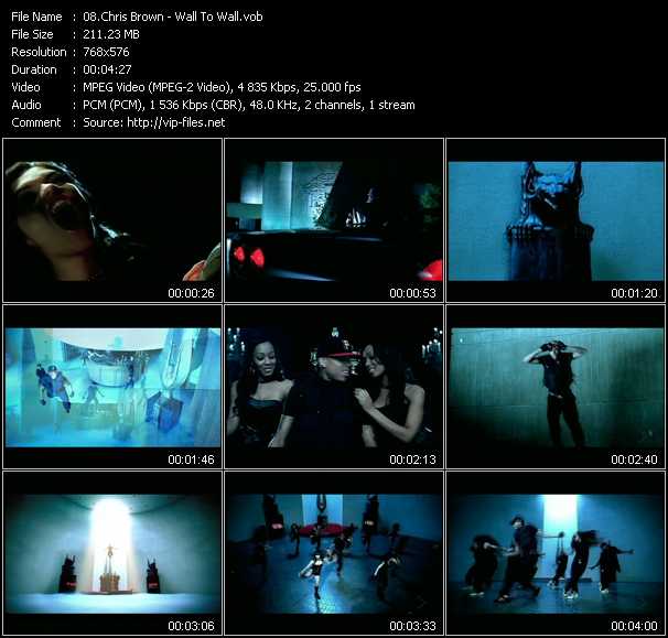 Chris Brown video ”Wall To Wall” from dvd ”MixMash Dance September 2007”