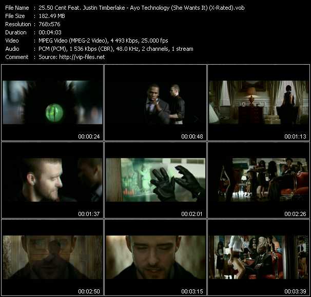 50 Cent Feat. Justin Timberlake video ”Ayo Technology (She Wants It) (X-Rated)” from dvd ”MixMash Dance September 2007”