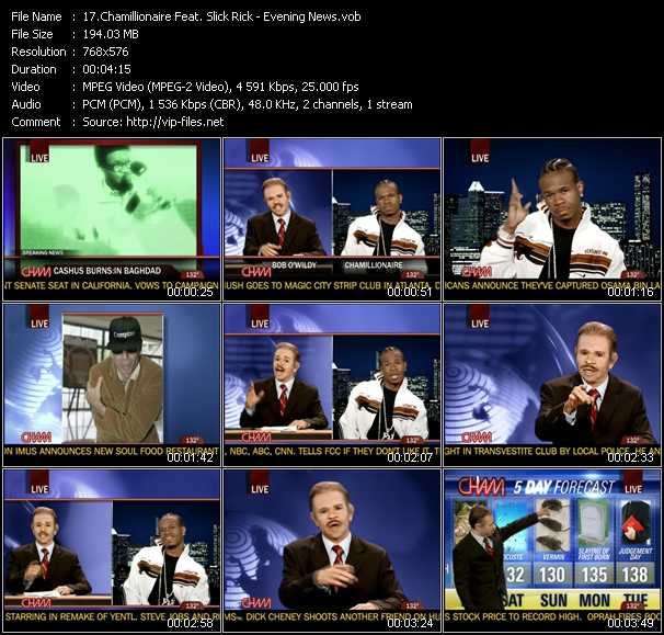 Chamillionaire Feat. Slick Rick video ”Evening News” from dvd ”MixMash Dance October 2007”