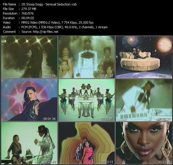 Snoop Dogg video ”Sensual Seduction” from dvd ”MixMash Pop March 2008”