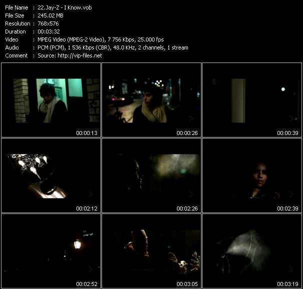 Jay-Z video ”I Know” from dvd ”MixMash Pop April 2008”