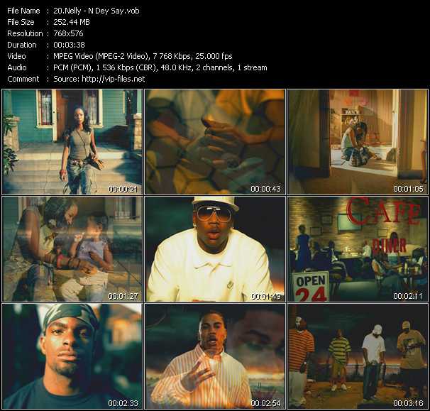 Nelly video ”N Dey Say” from dvd ”MixMash Pop July 2005”