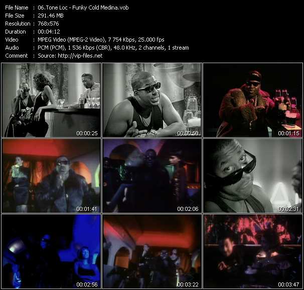 Tone Loc video ”Funky Cold Medina” from dvd ”MixMash Party Classics Vol.29”