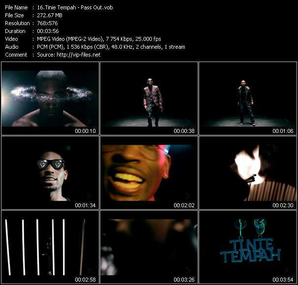 Tinie Tempah video ”Pass Out” from dvd ”MixMash Party Classics Vol.30”