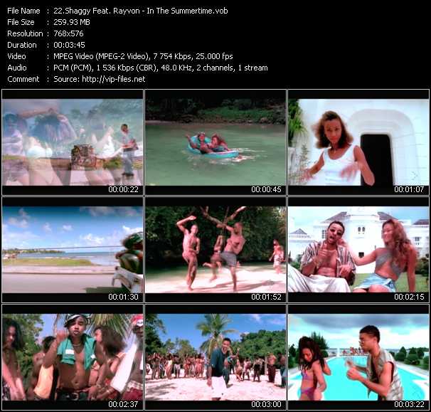 Shaggy Feat. Rayvon video ”In The Summertime” from dvd ”MixMash Party Classics Vol.30”