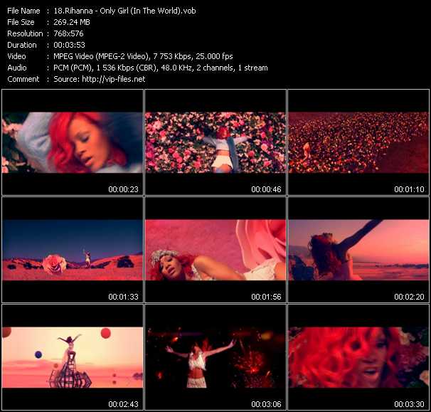 Rihanna video ”Only Girl (In The World)” from dvd ”MixMash Party Classics Vol.31”