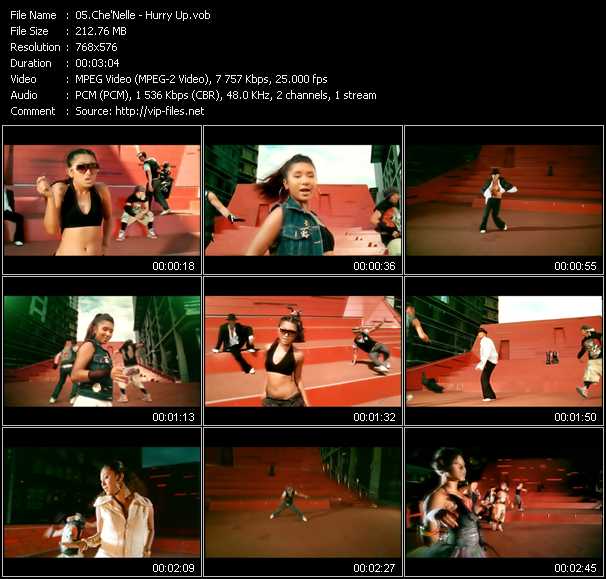 Che'Nelle video ”Hurry Up” from dvd ”MixMash Urban April 2008”