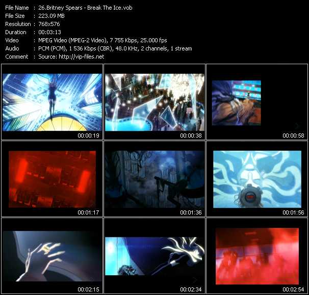 Britney Spears video ”Break The Ice” from dvd ”MixMash Urban April 2008”