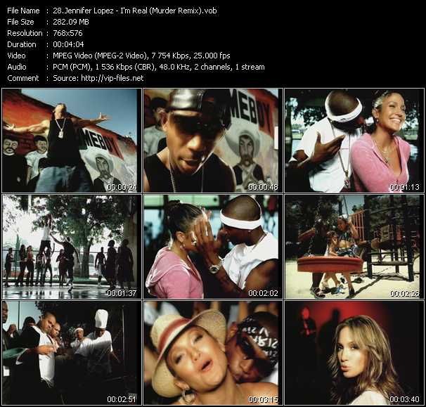 Jennifer Lopez video ”I'm Real (Murder Remix)” from dvd ”MixMash Urban April 2008”