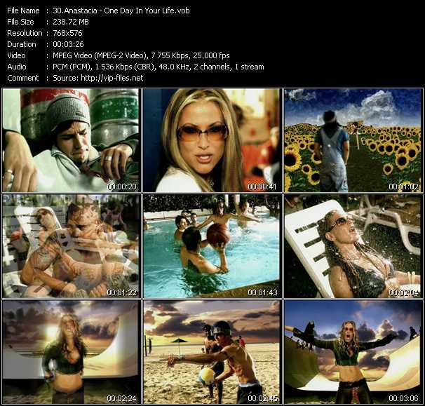 Anastacia video ”One Day In Your Life” from dvd ”MixMash Urban April 2008”