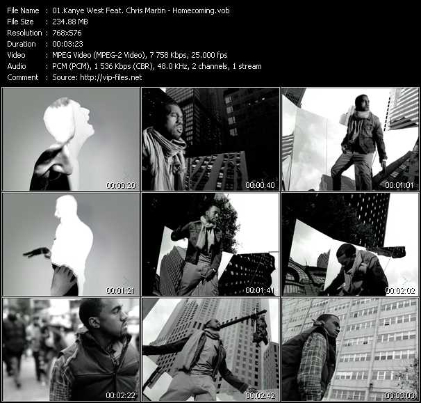 Kanye West Feat. Chris Martin video ”Homecoming” from dvd ”MixMash Urban May 2008”