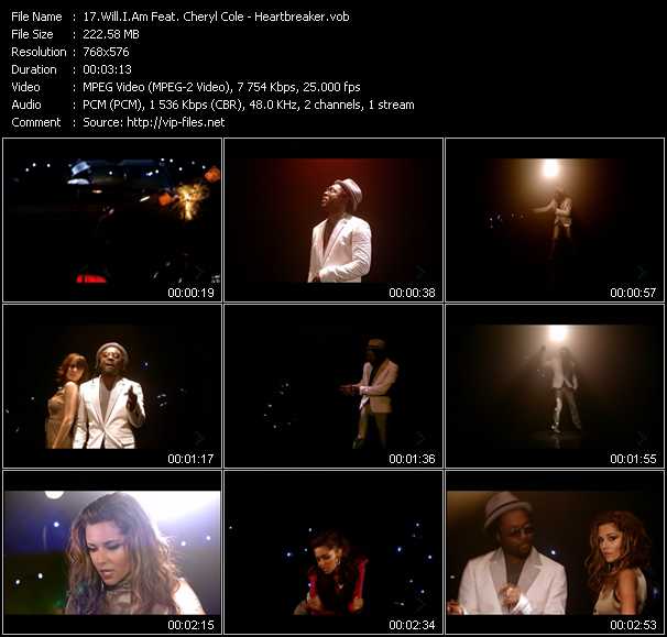 Will.I.Am Feat. Cheryl Cole video ”Heartbreaker” from dvd ”MixMash Urban May 2008”