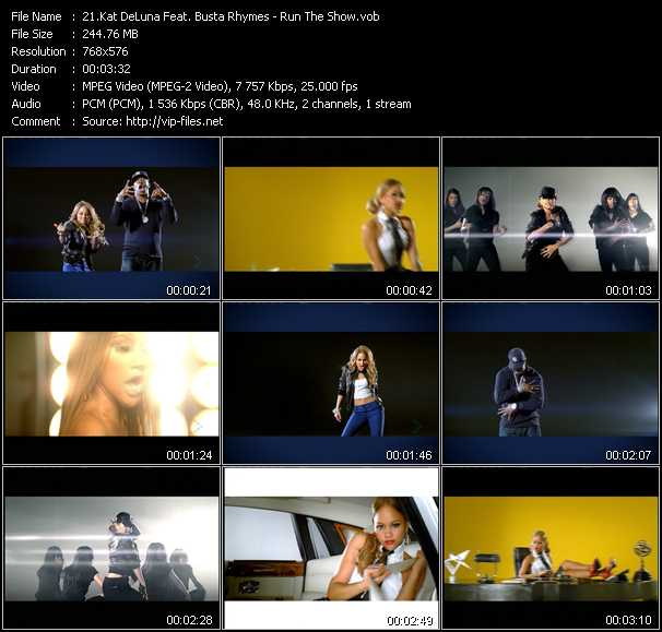 Kat DeLuna Feat. Busta Rhymes video ”Run The Show” from dvd ”MixMash Urban May 2008”