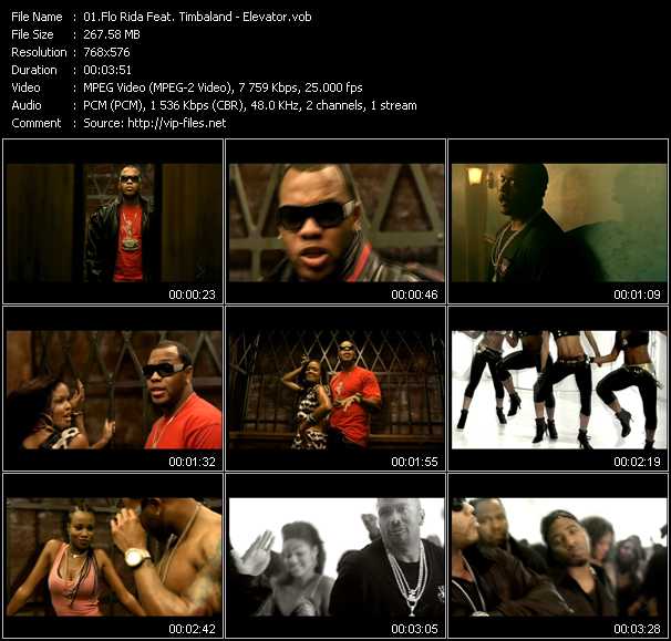 Flo Rida Feat. Timbaland video ”Elevator” from dvd ”MixMash Urban July 2008”