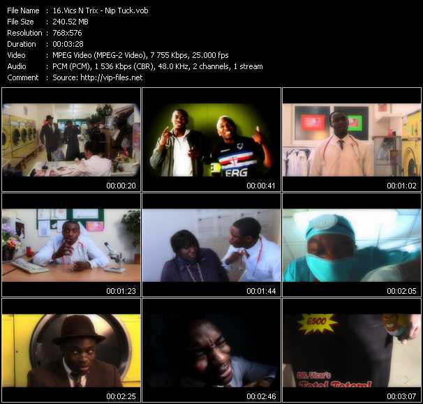 Vics N Trix video ”Nip Tuck” from dvd ”MixMash Urban July 2008”