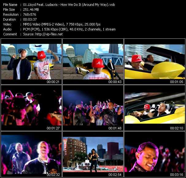 Lloyd Feat. Ludacris video ”How We Do It (Around My Way)” from dvd ”MixMash Urban August 2008”