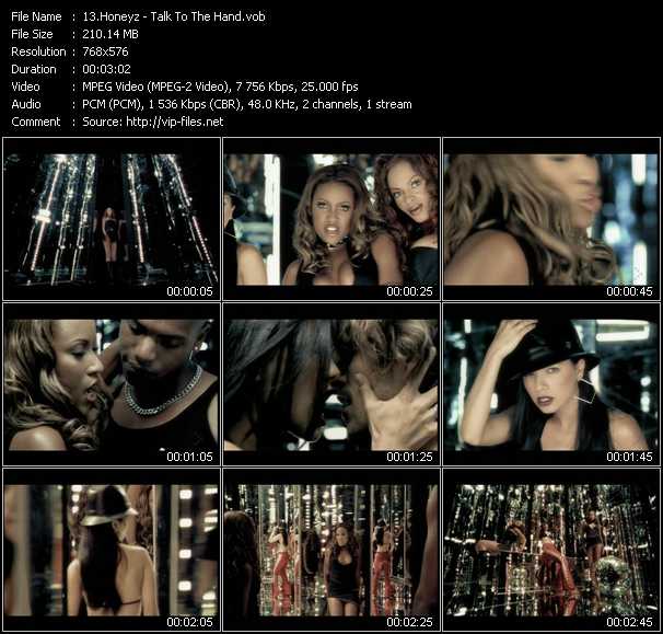 Honeyz video ”Talk To The Hand” from dvd ”MixMash Urban August 2008”