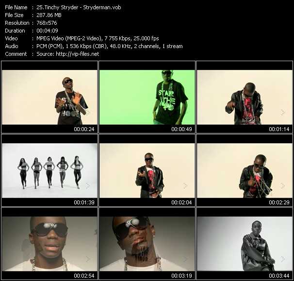 Tinchy Stryder video ”Stryderman” from dvd ”MixMash Urban August 2008”