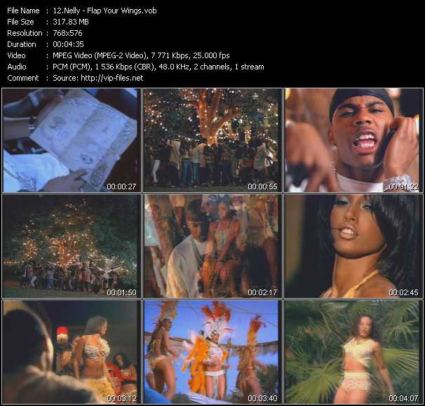 Nelly video ”Flap Your Wings” from dvd ”MixMash Urban September 2004”