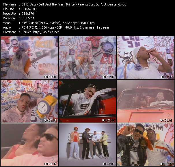 Dj Jazzy Jeff And The Fresh Prince video ”Parents Just Don't Understand” from dvd ”MixMash Urban Classics Vol.10”