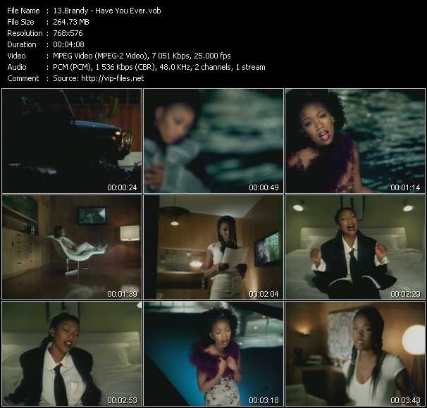 Brandy video ”Have You Ever?” from dvd ”MixMash Urban Classics Vol.10”