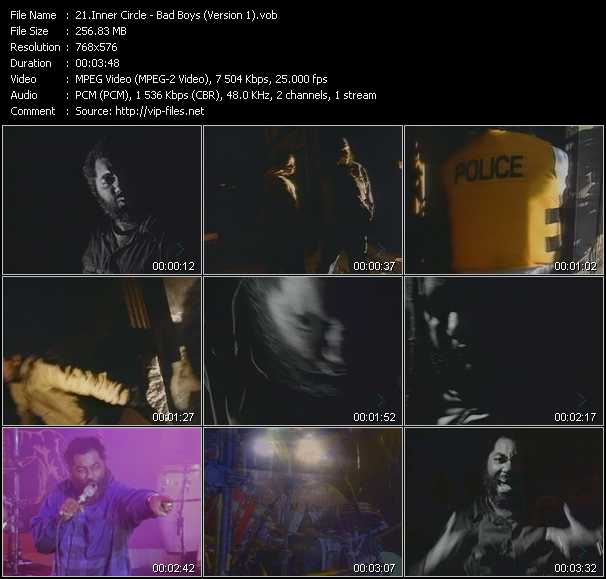 Inner Circle video ”Bad Boys (Version 1)” from dvd ”MixMash Urban Classics Vol.10”