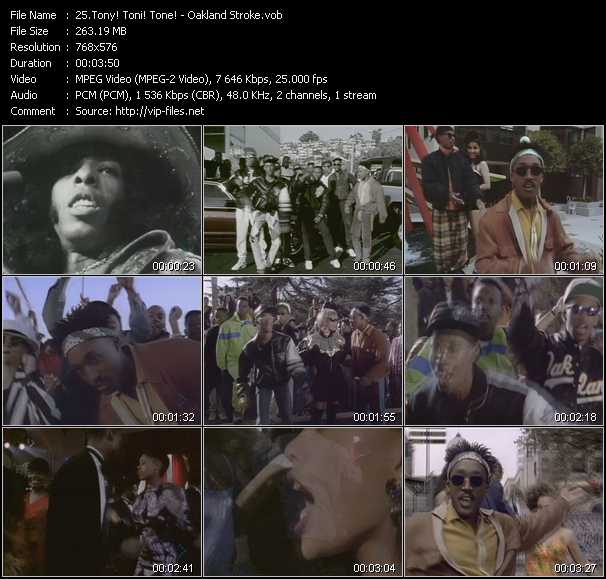 Tony! Toni! Tone! video ”Oakland Stroke” from dvd ”MixMash Urban Classics Vol.10”