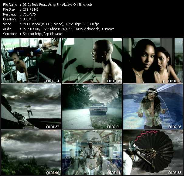 Ja Rule Feat. Ashanti video ”Always On Time” from dvd ”MixMash Urban Classics Vol.11”