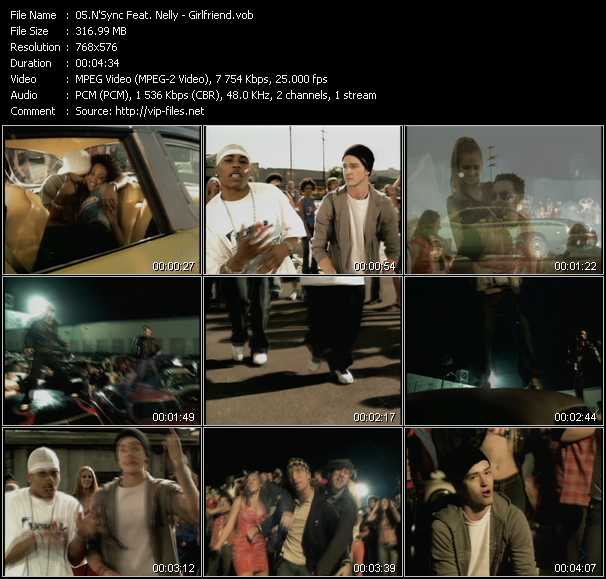 N'Sync Feat. Nelly video ”Girlfriend” from dvd ”MixMash Urban Classics Vol.11”