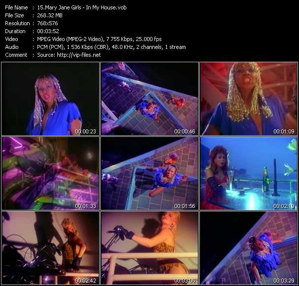 Mary Jane Girls video ”In My House” from dvd ”MixMash Urban Classics Vol.11”