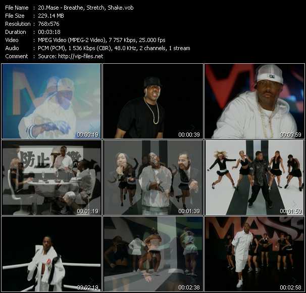 Mase video ”Breathe, Stretch, Shake” from dvd ”MixMash Urban Classics Vol.11”