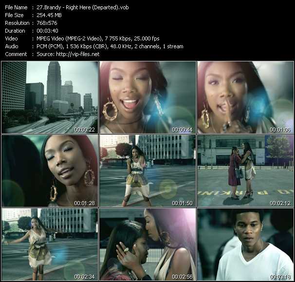 Brandy video ”Right Here (Departed)” from dvd ”MixMash Urban Classics Vol.11”