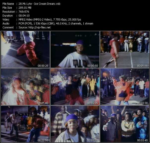 Mc Lyte video ”Ice Cream Dream” from dvd ”MixMash Urban Classics Vol.11”