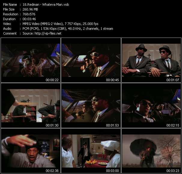 Redman video ”Whateva Man” from dvd ”MixMash Urban Classics Vol.12”