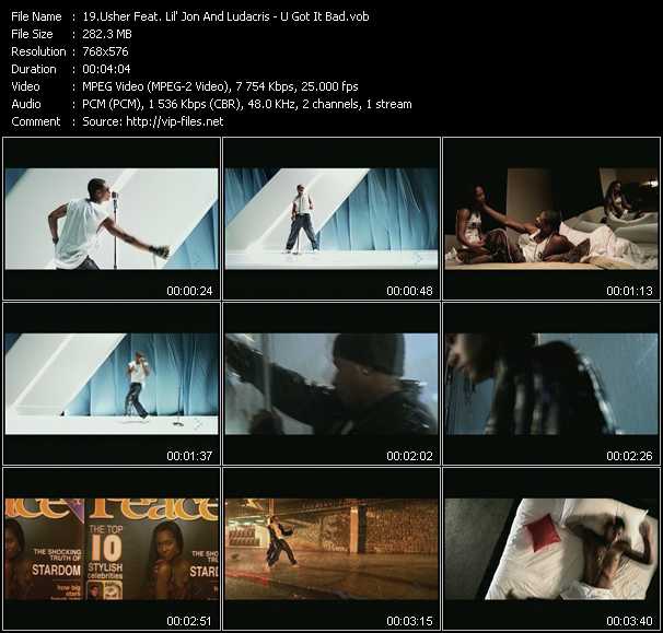 Usher Feat. Lil' Jon And Ludacris video ”U Got It Bad” from dvd ”MixMash Urban Classics Vol.12”