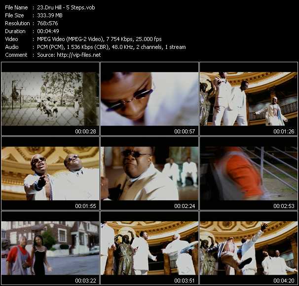 Dru Hill video ”5 Steps” from dvd ”MixMash Urban Classics Vol.12”