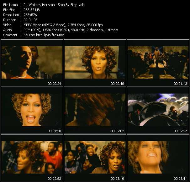 Whitney Houston video ”Step By Step” from dvd ”MixMash Urban Classics Vol.12”