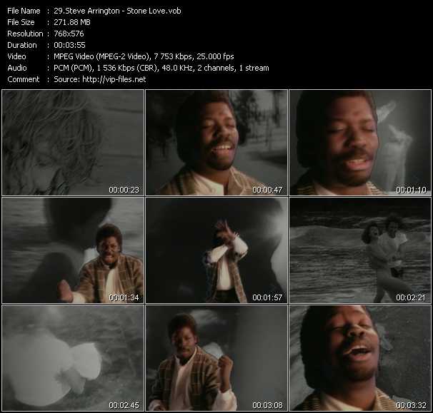 Steve Arrington video ”Stone Love” from dvd ”MixMash Urban Classics Vol.12”