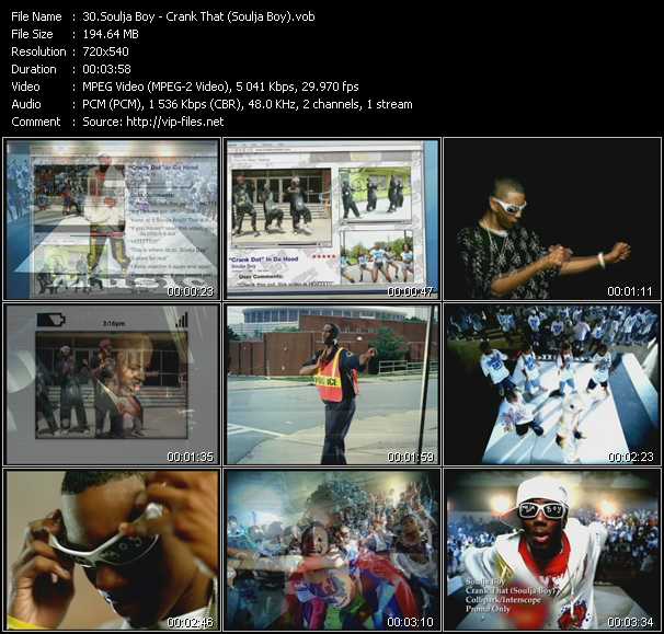 Soulja Boy Tell 'Em video ”Crank That (Soulja Boy)” from dvd ”Hot Video Classics Best Of 2007 Vol.1”