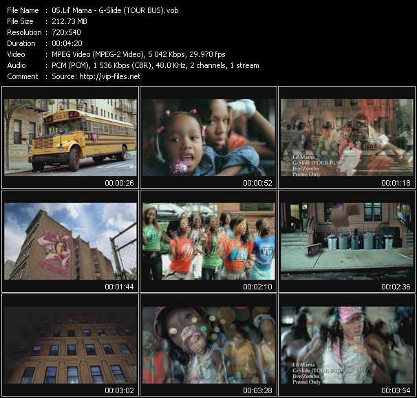 Lil' Mama video ”G-Slide (TOUR BUS)” from dvd ”Hot Video Classics Best Of 2007 Vol.2”