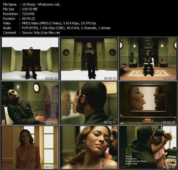 Musiq Soulchild video ”Whoknows” from dvd ”Canada Hot Video June 2004”