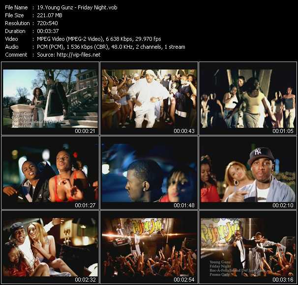 Young Gunz video ”Friday Night” from dvd ”Canada Hot Video June 2004”