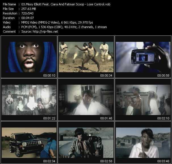 Missy Elliott Feat. Ciara And Fatman Scoop video ”Lose Control” from dvd ”Club Video August 2005”